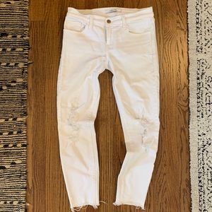 J Brand White Skinny Jeans 26